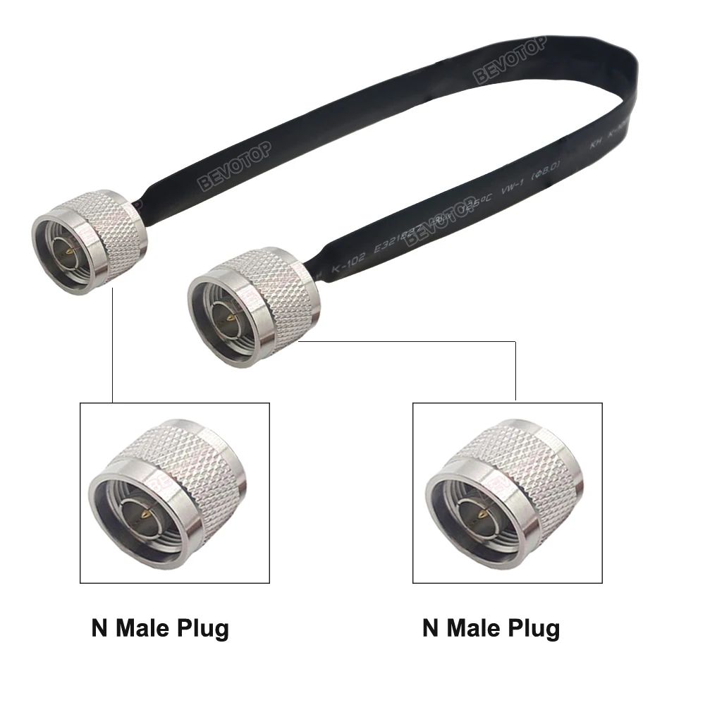 1PCS N Male to N Female RF Coaxial 50 Ohm LTE Antenna Extension Jumper Cord Adapter for Door/Window Flat Cable Pigtail