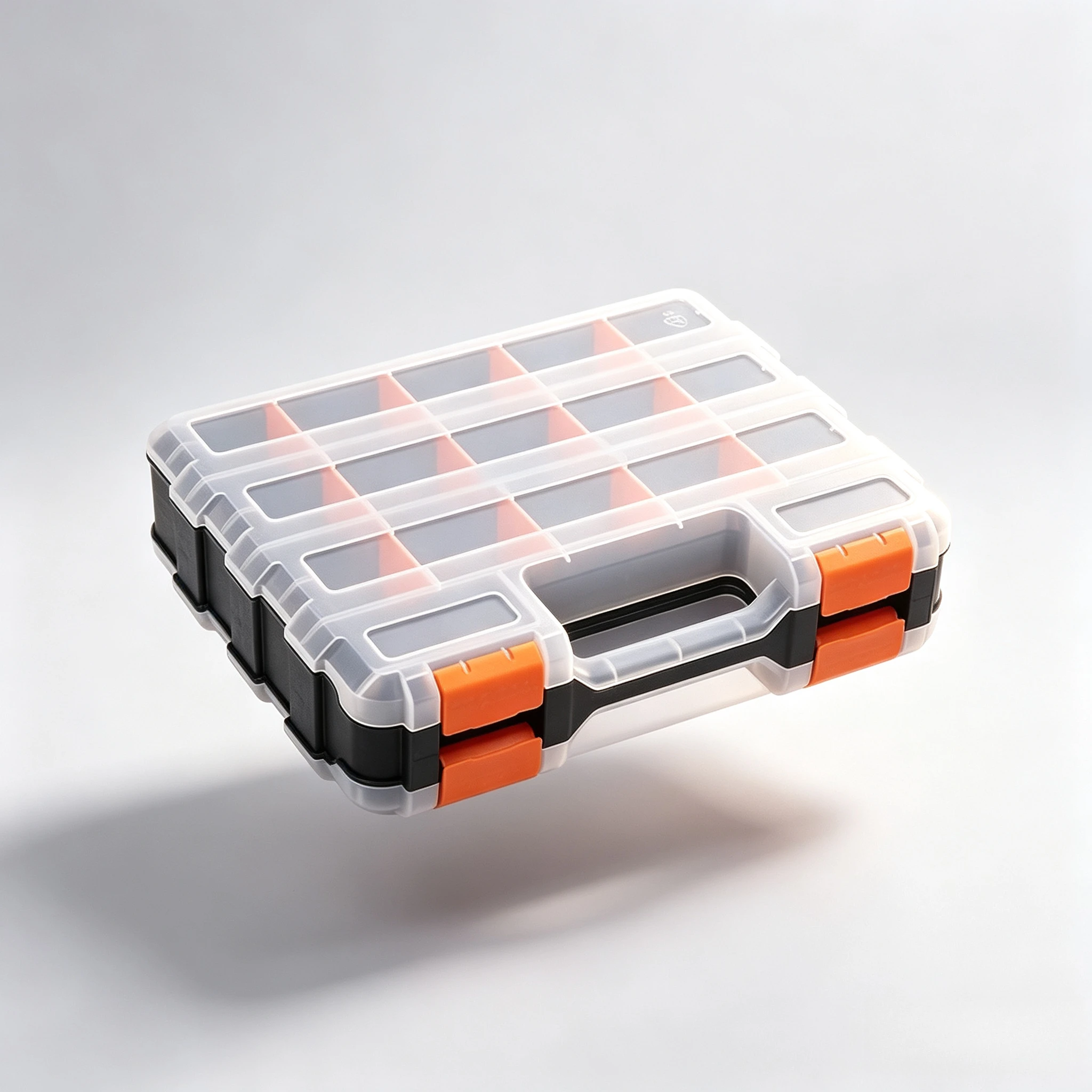 AIRAJ Small Parts Organizer 34-Compartments Double Side Parts Organizer with Removable Dividers for Hardware Screws Bolts Nails