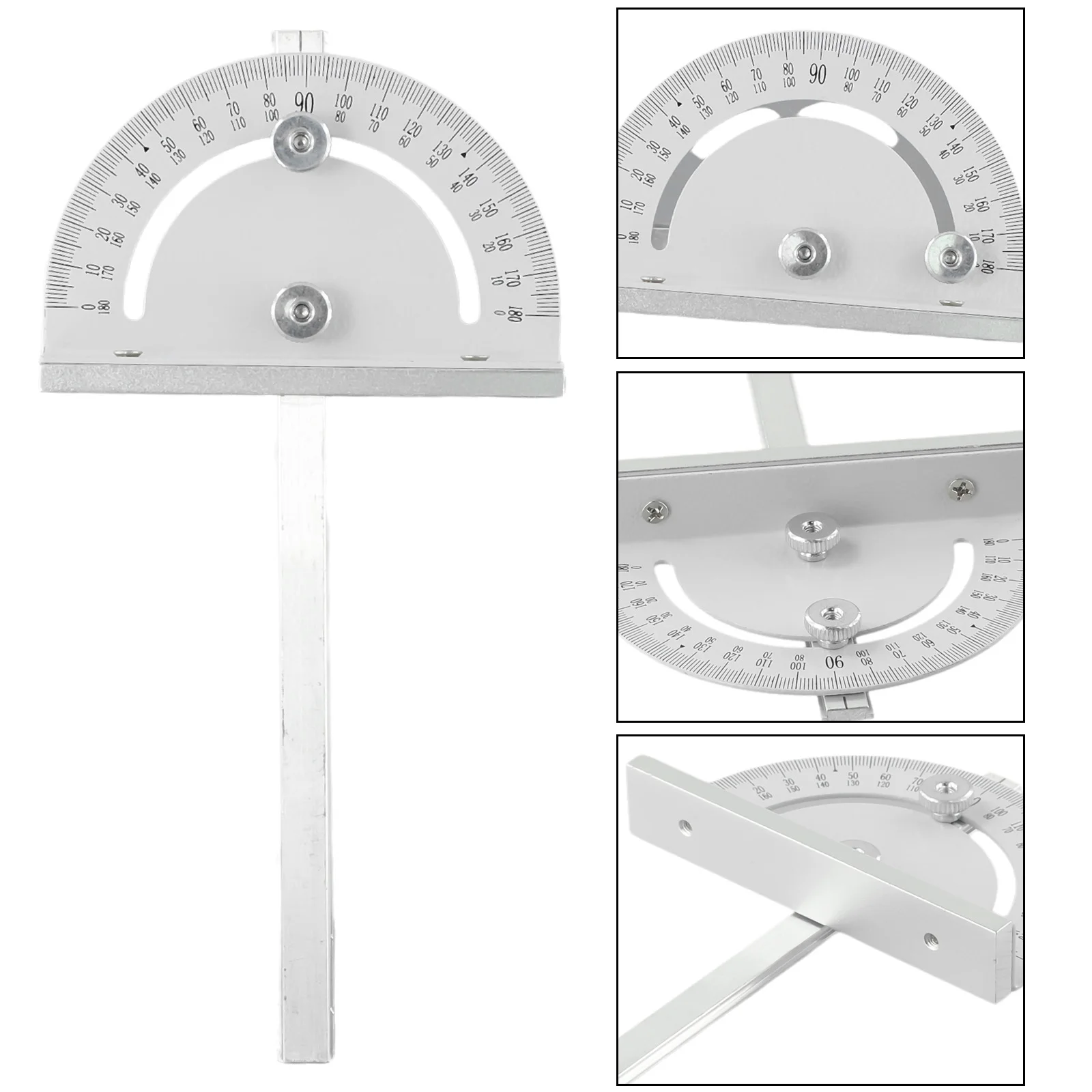 Compact Mini Table Saw Circular Router Miter Gauge, Metal Construction, Accurate Measurements, DIY Woodworking