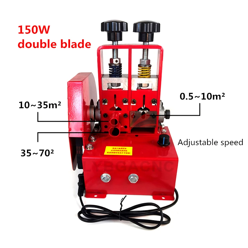 

Mini Drill Powered Hand Crank Electric Wire Stripping Machine 150W with Blade 1.5-18mm Cable Stripper for Removing Plastic