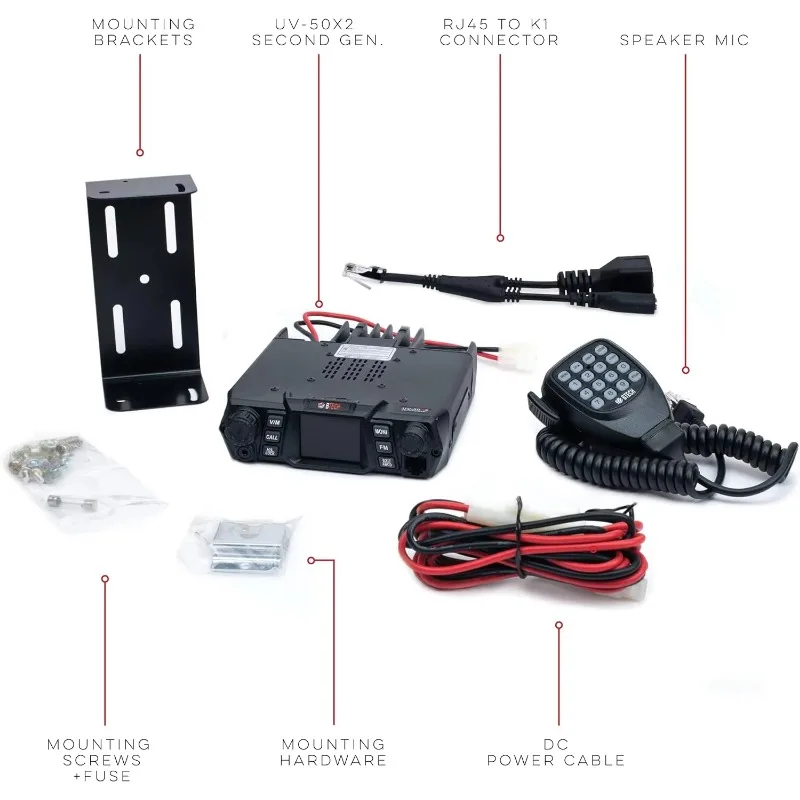 UV-50X2 móvil de doble banda, 50 vatios, segunda generación, M