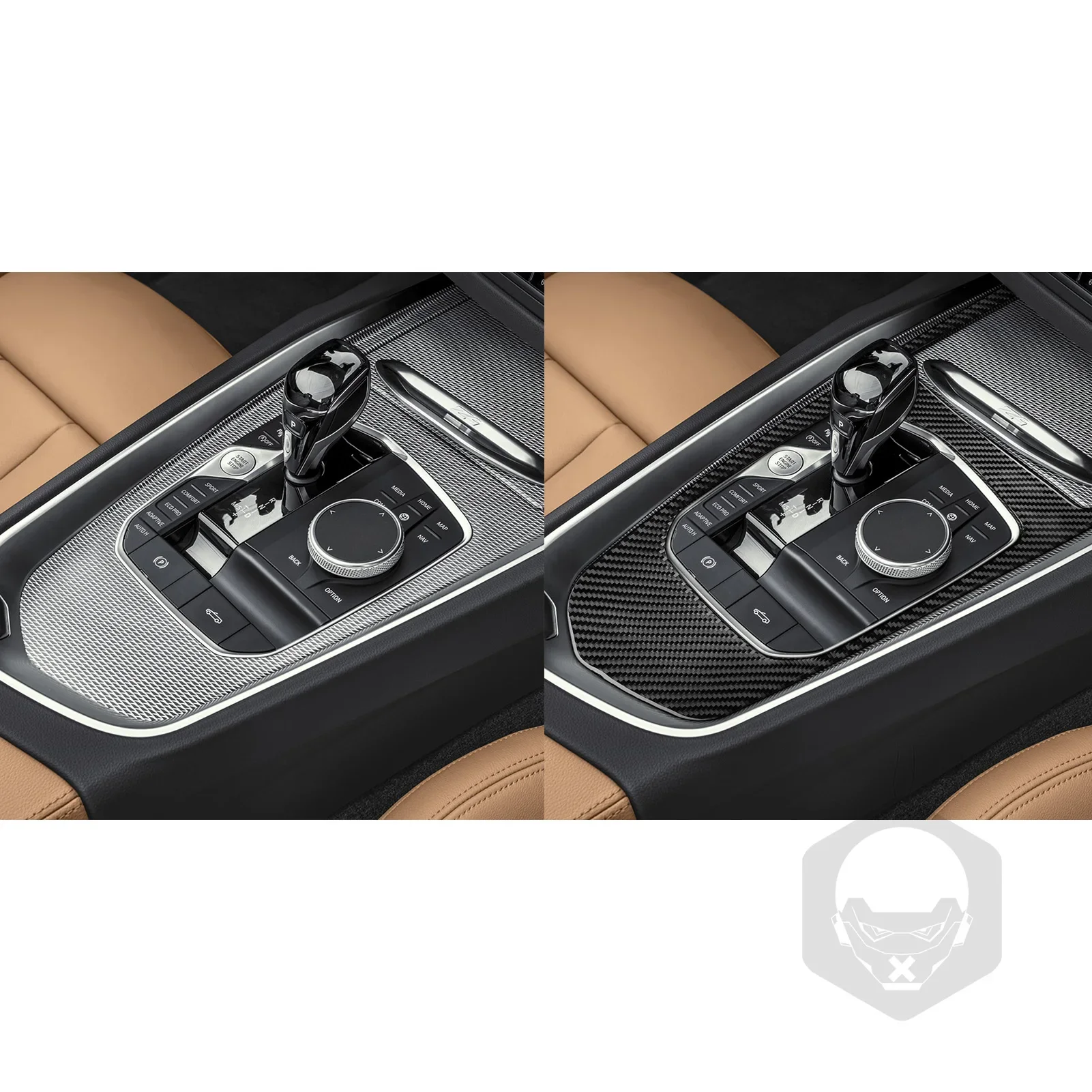 For BMW Z4 G29 2017-2024 Real Carbon Fiber Central Gear Shift Panel Decorative Cover Car Interior Modified Accessories Sticker - view 4