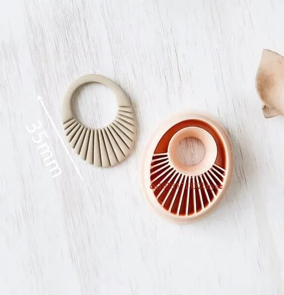 Abstract Symmetry Polymer Clay Cutters for Earrings