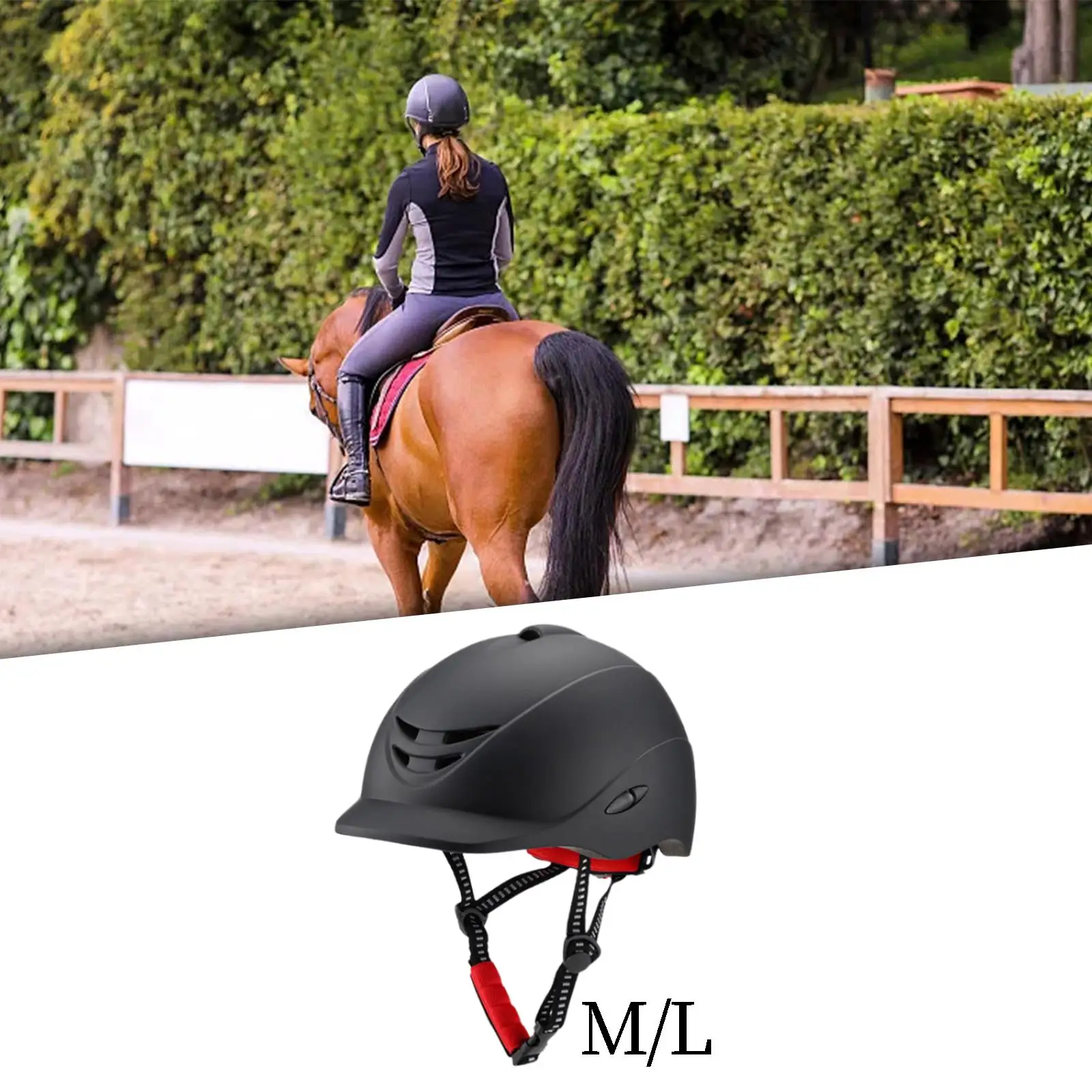 Cappello equestre iniziale Cappello da equitazione leggero con visiera rimovibile traspirante regolabile per l'equitazione all'aperto