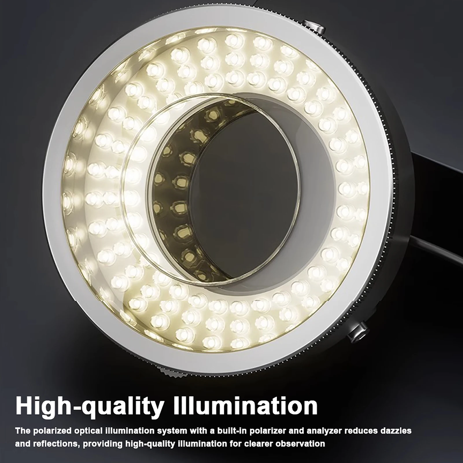 iL37 Microscope Polarized Optical System LED Illuminating  Light LED Light Beads Microscope Glareproof Lights Source