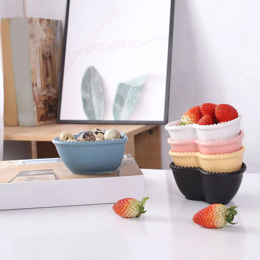 

2Pcs Heart Shaped Fruit Salad Bowls Non Stick Baking Egg Bowls for Dessert Pudding Small Cake Creative Kitchen Steaming