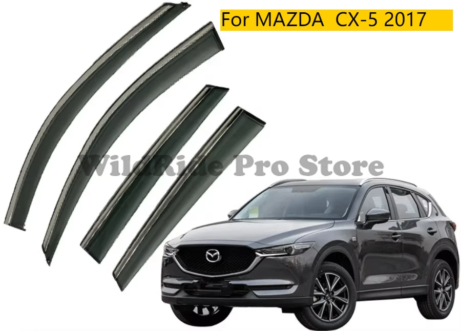 

Auto Accessories Custom Car Door Window Visor for MAZDA CX-5 2017 Rain Visors Wind Deflector
