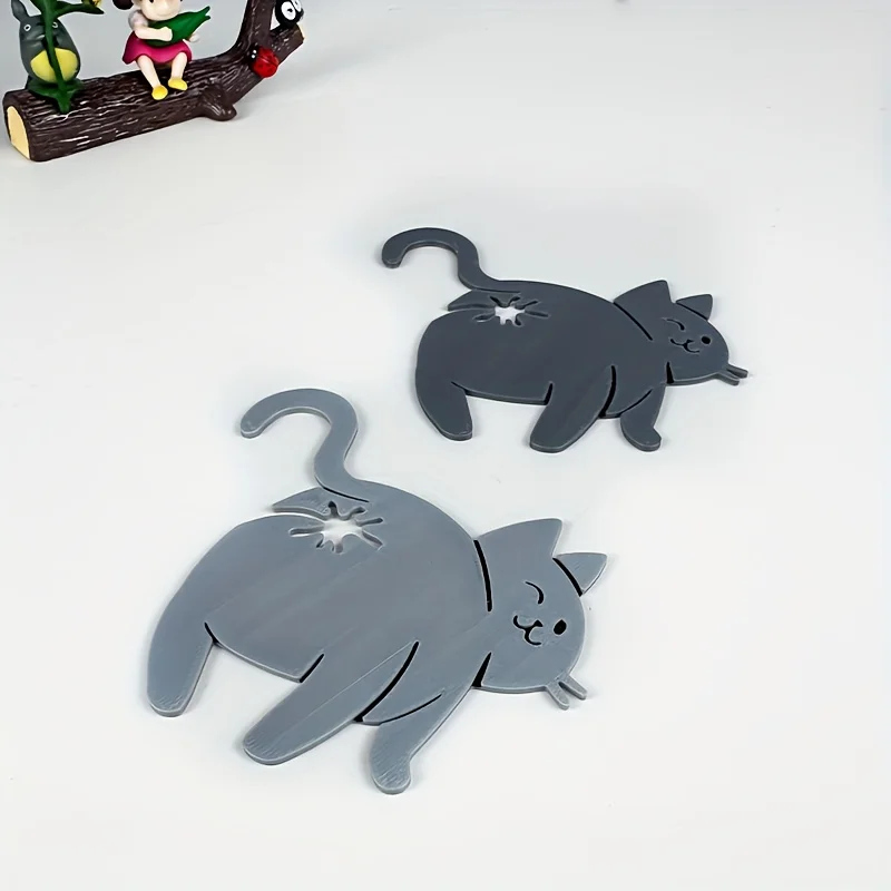 3 قطع من مشابك المؤخرة اللطيفة والمتينة للقطط - بلاستيك، سهلة الاستخدام لأكياس الطعام والمطبخ وتناول الطعام وتنظيم الوجبات الخفيفة #4