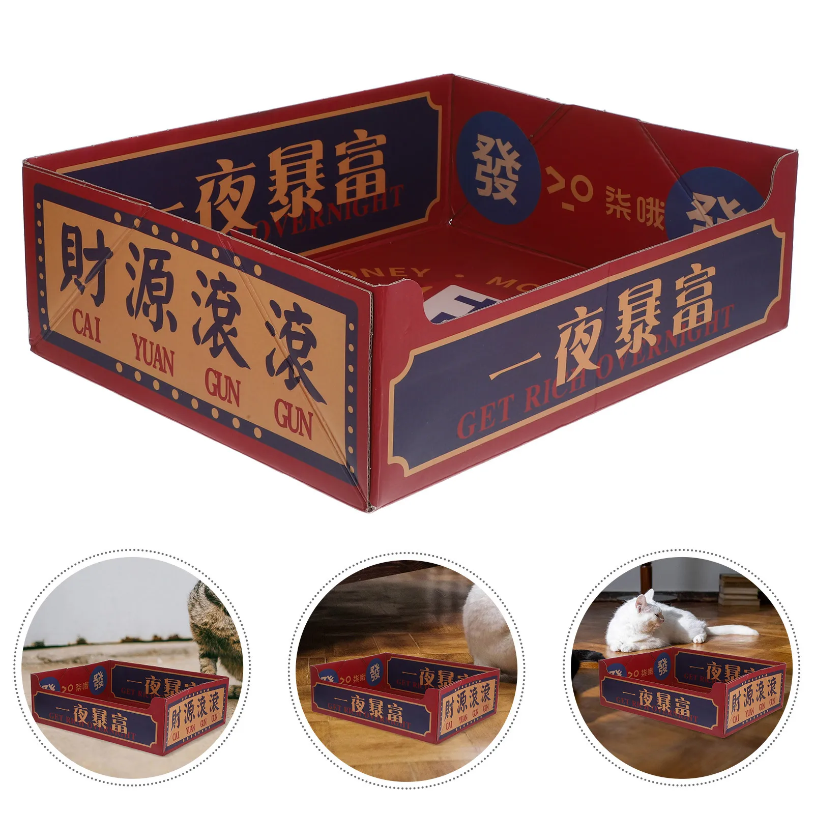 

Portable Foldable Cat Litter Box Compact Travel Litter Pan Easy Clean Kitten Training Outdoor Use Cat Litterbox Furniture