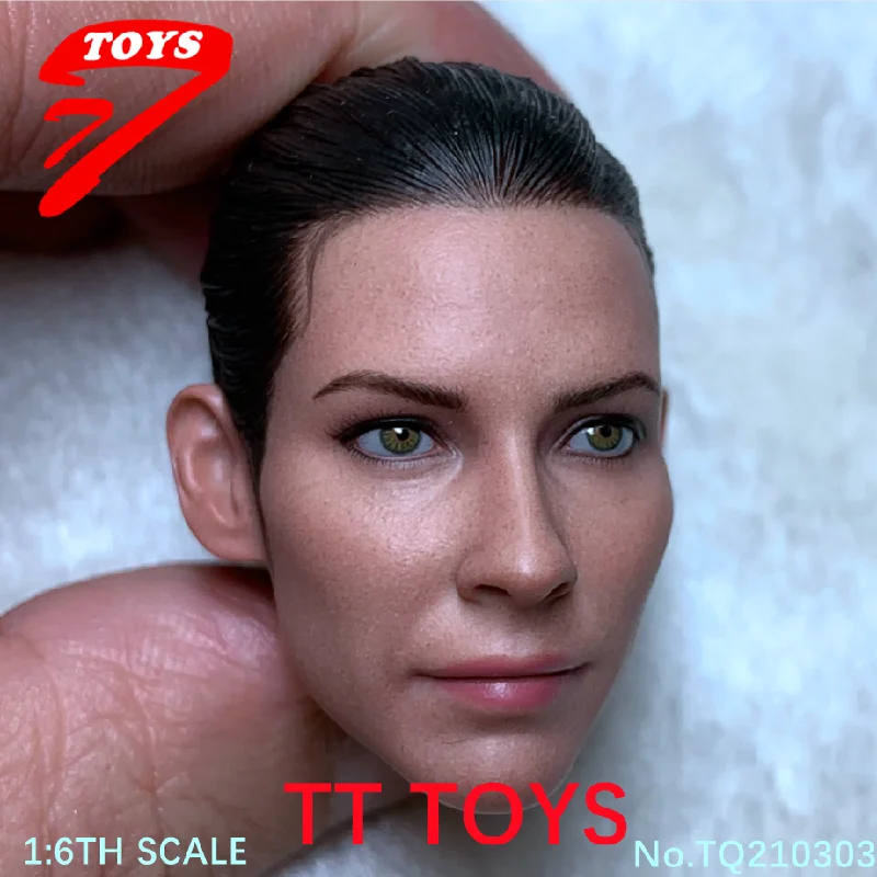 TTTOYS TQ210303 1/6 Evangeline Lilly Head Model Female Head Carving For 12'' TBleague Action Figure Doll soldier accessories