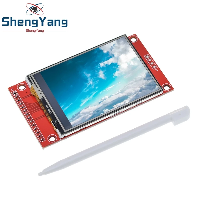 TZT 2.4 Inch TFT Display LCD Serial Port Module 240x320 5V/3.3V Micro SD ILI9341 / ST7789 White LED (With Touch) For Arduino