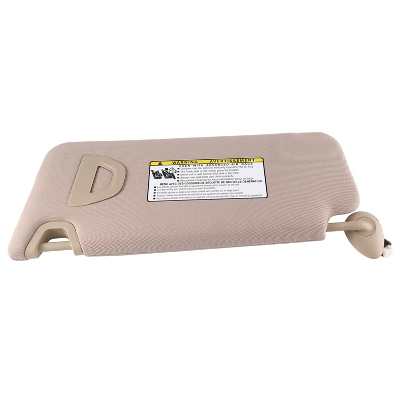 

R1-83230-TC0-T91ZA Beige Right Side Car Sunvisor Shade Replacement Sun Visor With Light Makeup Mirror For Honda Accord 2008-2013