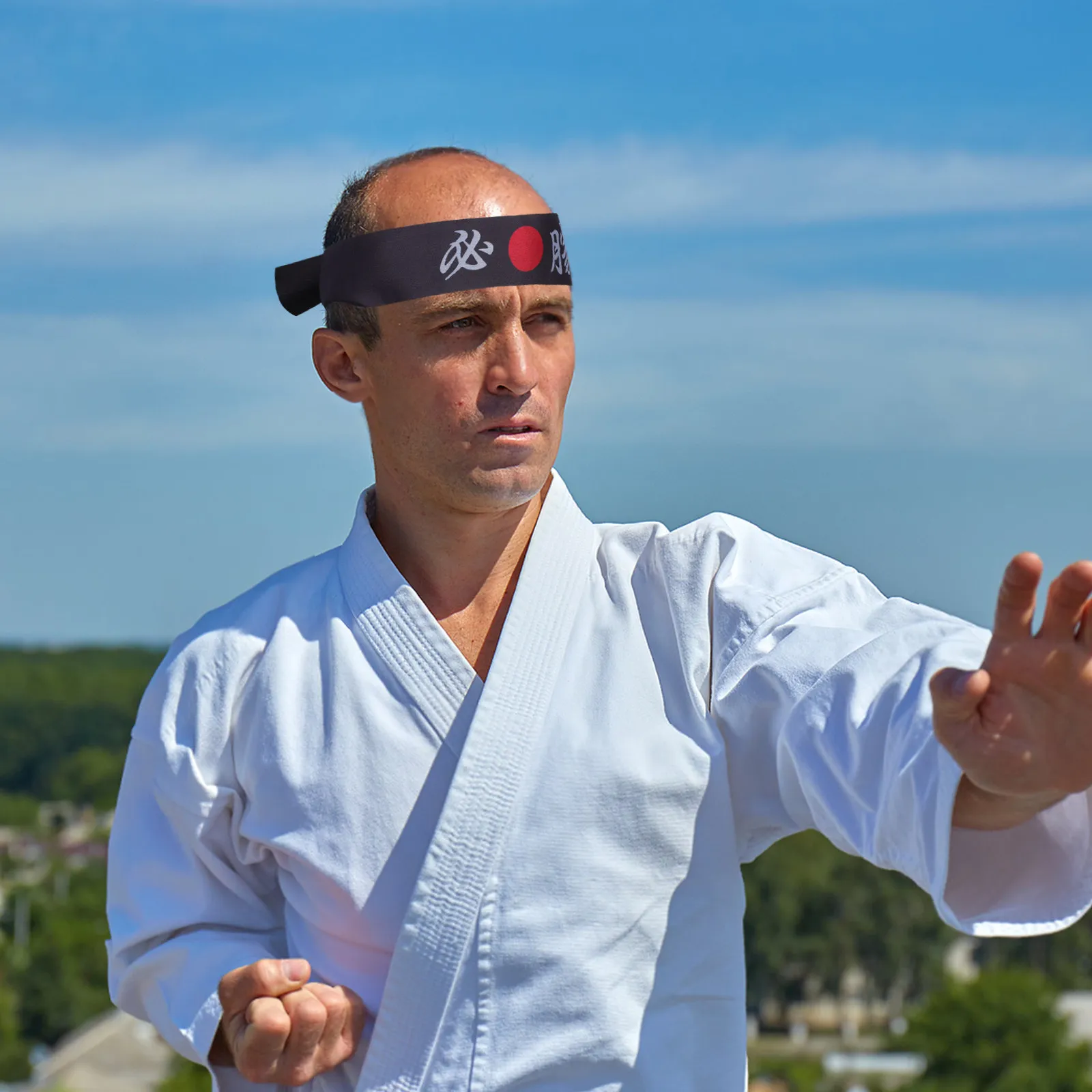 

12Pcs Oriental Ninja Print Headband Japanese Hachimaki Style for Karate Chef Outfit Cosplay Party Favors Adults