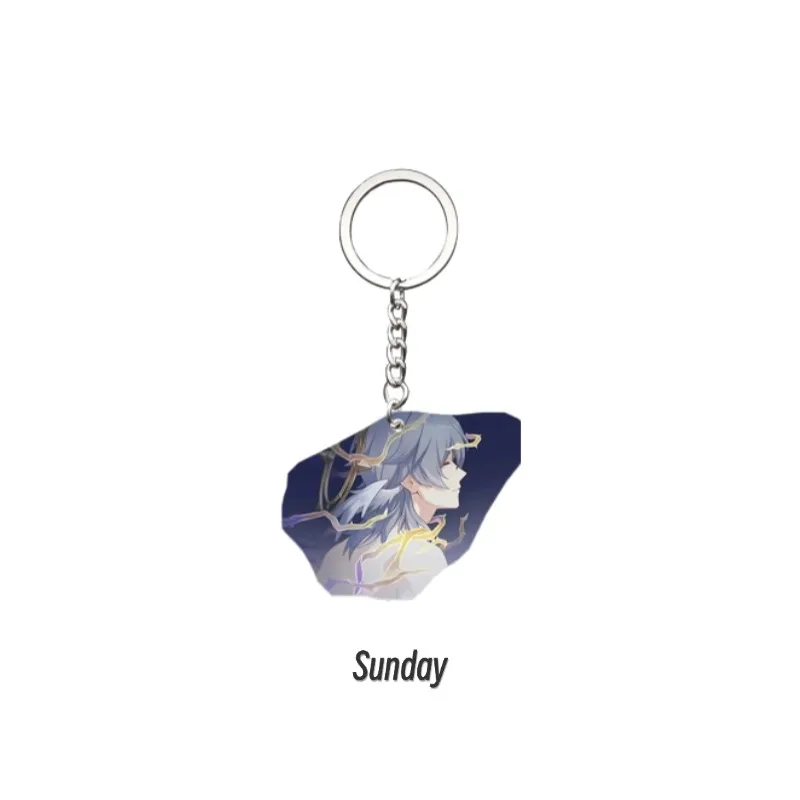 Game Honkai Star Rail Sunday Boothill Argenti  Blade Dr. Ratio Aventurine Jing Yuan Jiao Qiu Keychains Pendant Car KeyChain Gift