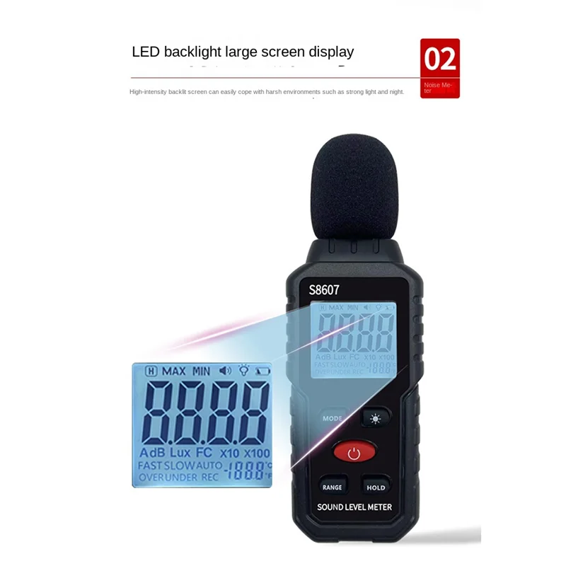 Digital Sound Level Meter,Sound Meter For Classroom Home Street,30-130DBA DB Meter to Measure Noise,Noise Decibel Reader