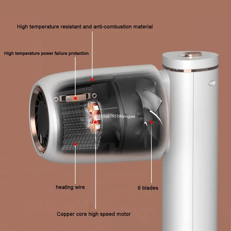 Rechargeable Blow Dryer Mini Cordless Travel Hair Dryer 23400mAh Hot Cold Wind New Dropship