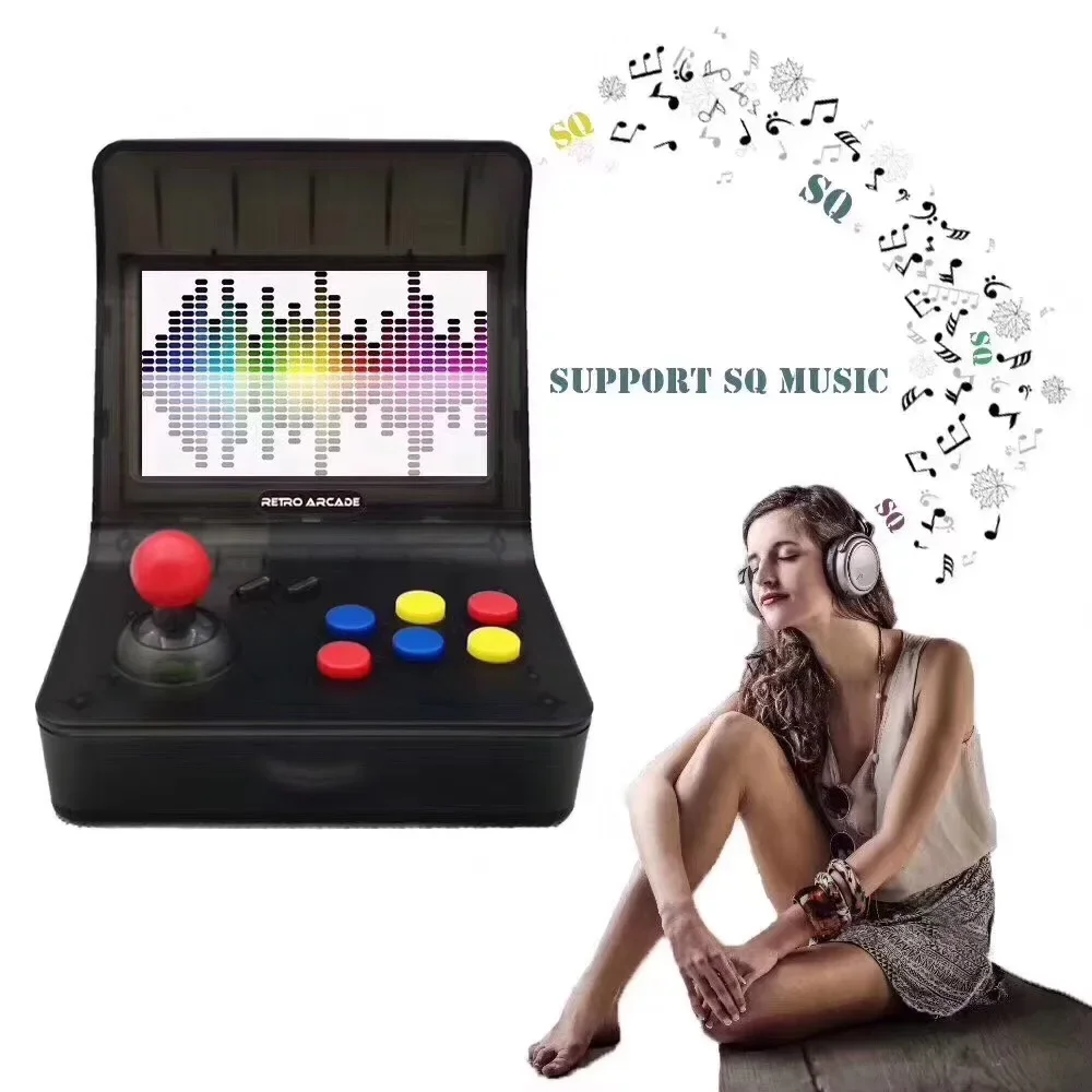 

Retro Arcad Video Games Console Bulit in 3000 Games 16G Memory Support Dual Handle To Connect Tv Music Picture TF