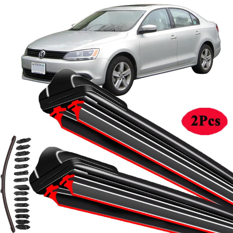 

For Volkswagen VW Jetta A6 5C6 Mk6 6 2011~2018 Front Windscreen Windshield Wipers Car Accessories 2012 2013 2014 Car Wiper Blade