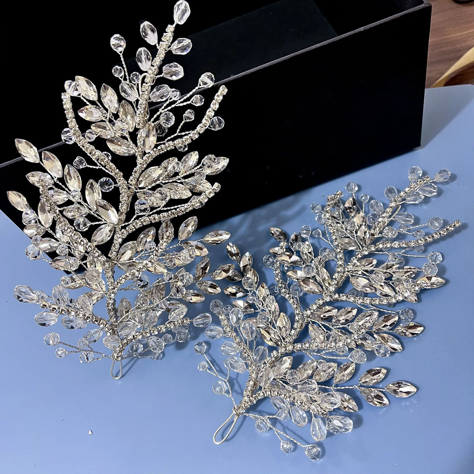 

DZ256 Romantic Women Tiaras Wedding Headband Crystal Bridal Hair Accessories Rhinestone Bride Head Jewelry Party Prom Hairpiece