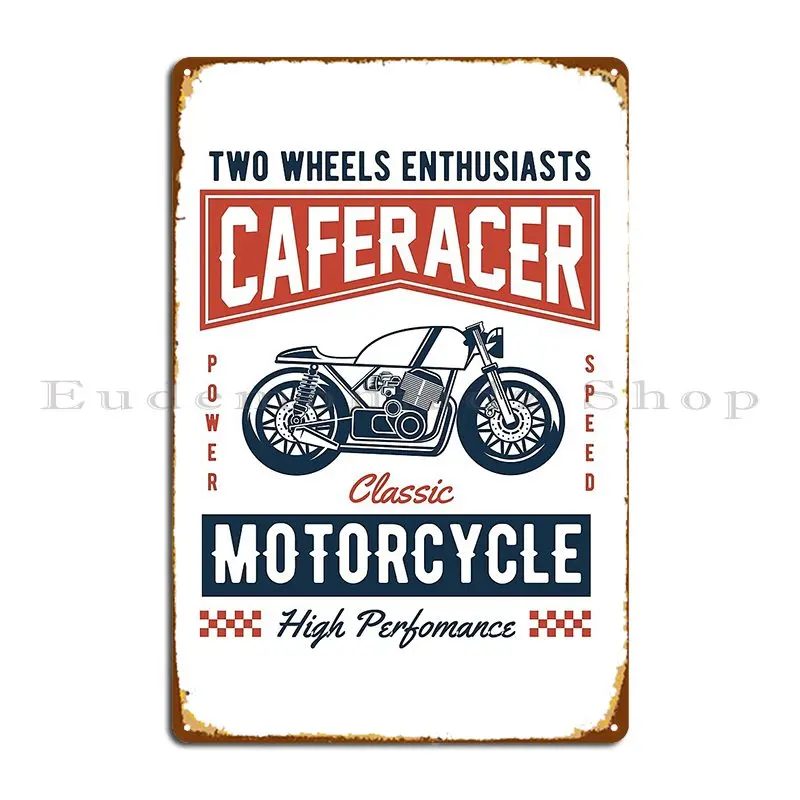 Two Wheels Enthusiasts Light Ver Metal Sign Club Party Classic Create Club Customize Tin Sign Poster