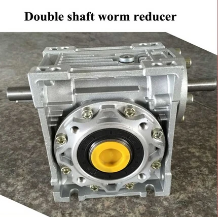Worm Gearbox Speed Reducer Nrv040-vs  Worm Reducer Double Input Shaft 11mm Ratio 5:1 - 100 :1 90 Degree