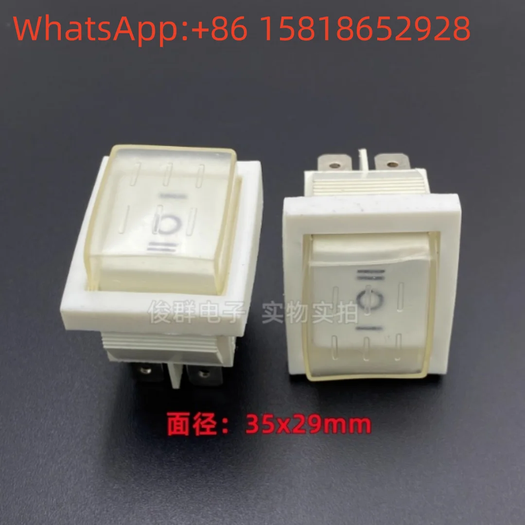 2pcs Taiwan TAIHENG rocker switch T120 with waterproof cover 15A high-power 6-pin 3-position rocker power button