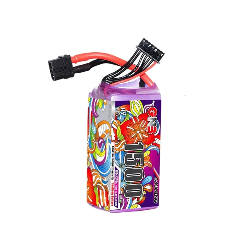 Batería de Lipo mejorada GNB 6S1P 22,8 V 1850mAh para RC FPV, Drone de carreras, helicóptero, cuadricóptero, batería LiHV 120C 22,8 V