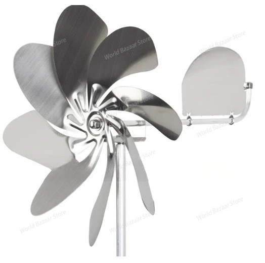 

Metal ironwork stainless steel windmill garden outdoor lawn ornament windmill decorative courtyard floor plug texture Windmill