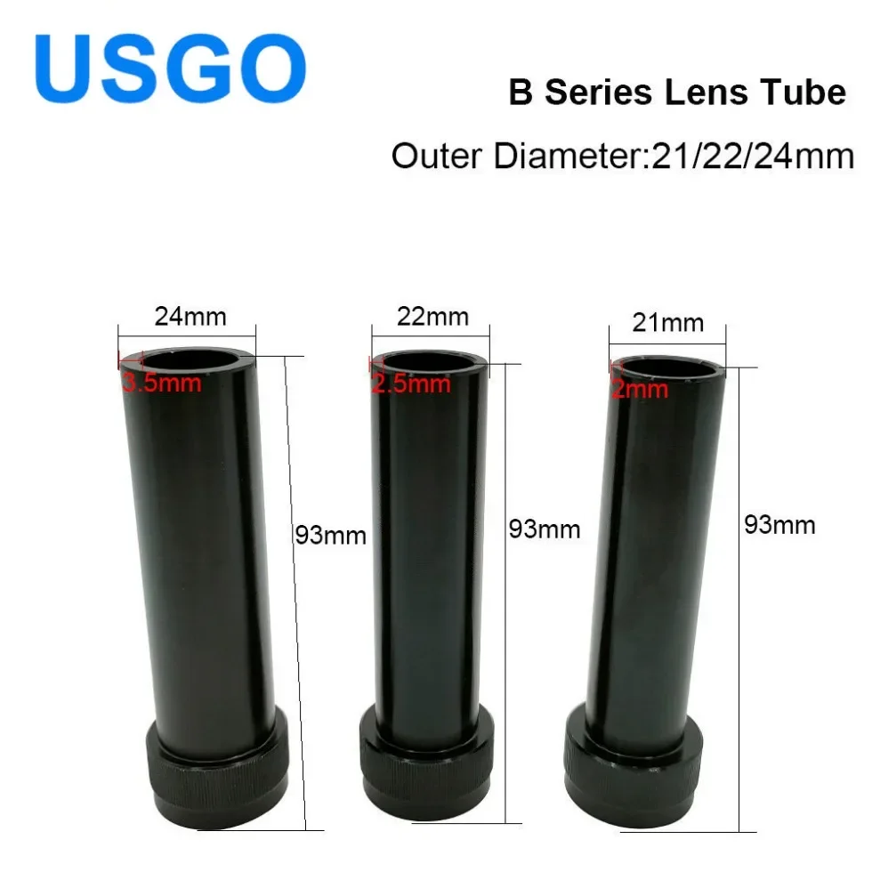 USGO CO2 レンズチューブ外径 21/22/24 ミリメートルレンズ Dia.20 ミリメートル CO2 レーザー切断機用