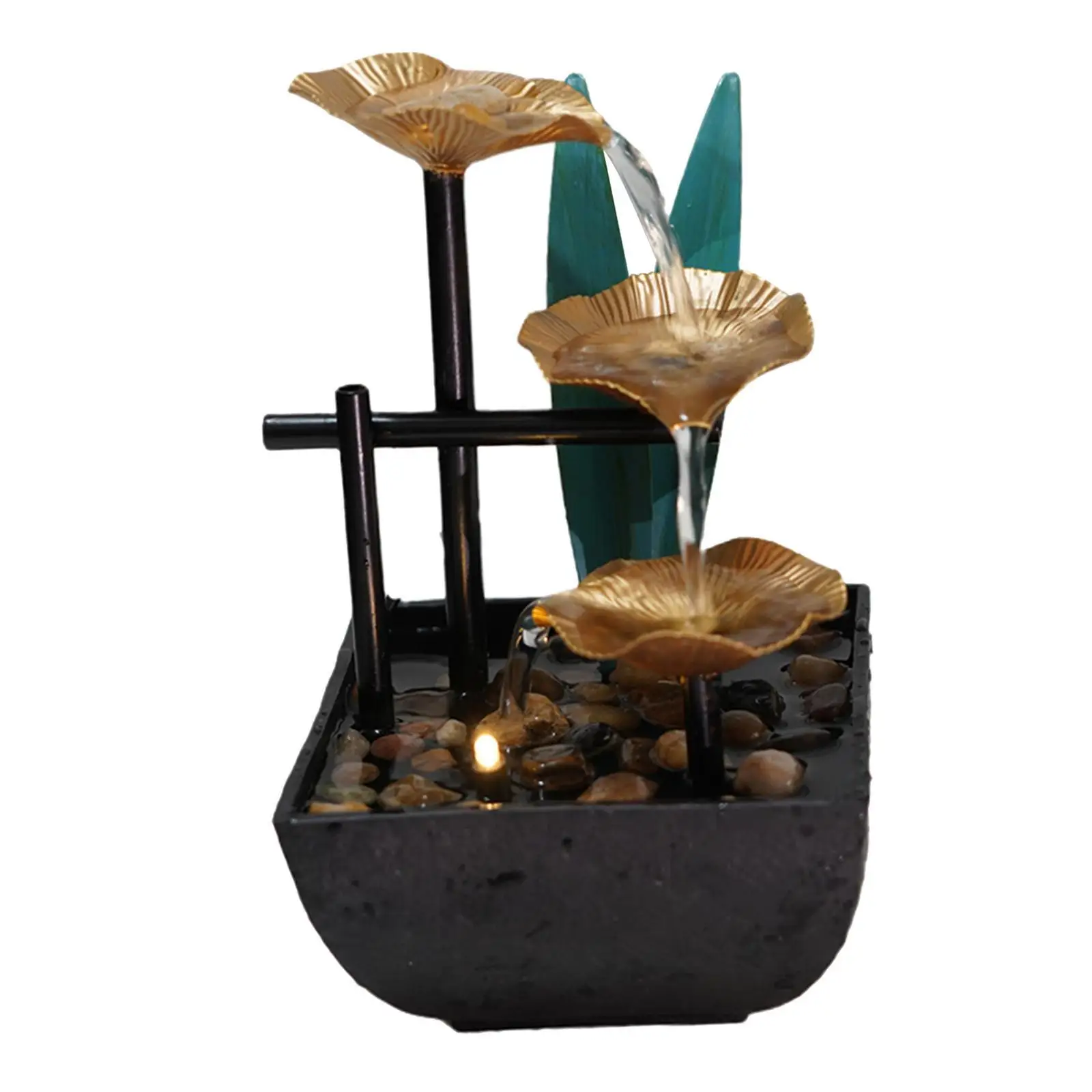 Home Decorative Desktop Fountains Indoor Water Fountain Creative Craft Home Decor&Figurines FengShui Waterfall Fountain