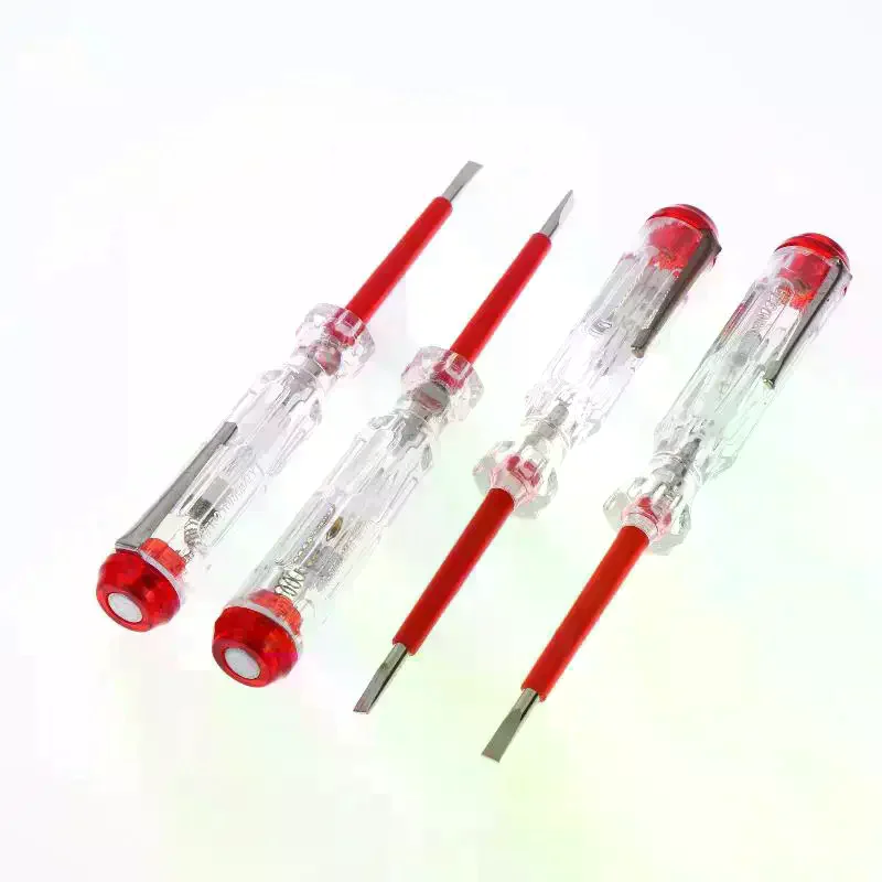 100-500V Test Pen Portable Flat Screwdriver Electric Tool Hand Tool LED Voltage Tester Multipurpose Non-contact Circuit Test Pen