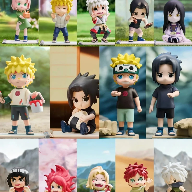 

POPMART Joint Product The Naruto Shippuden Childhood Series Figurine Blind Box Collectible Mystery Box with Character Designs