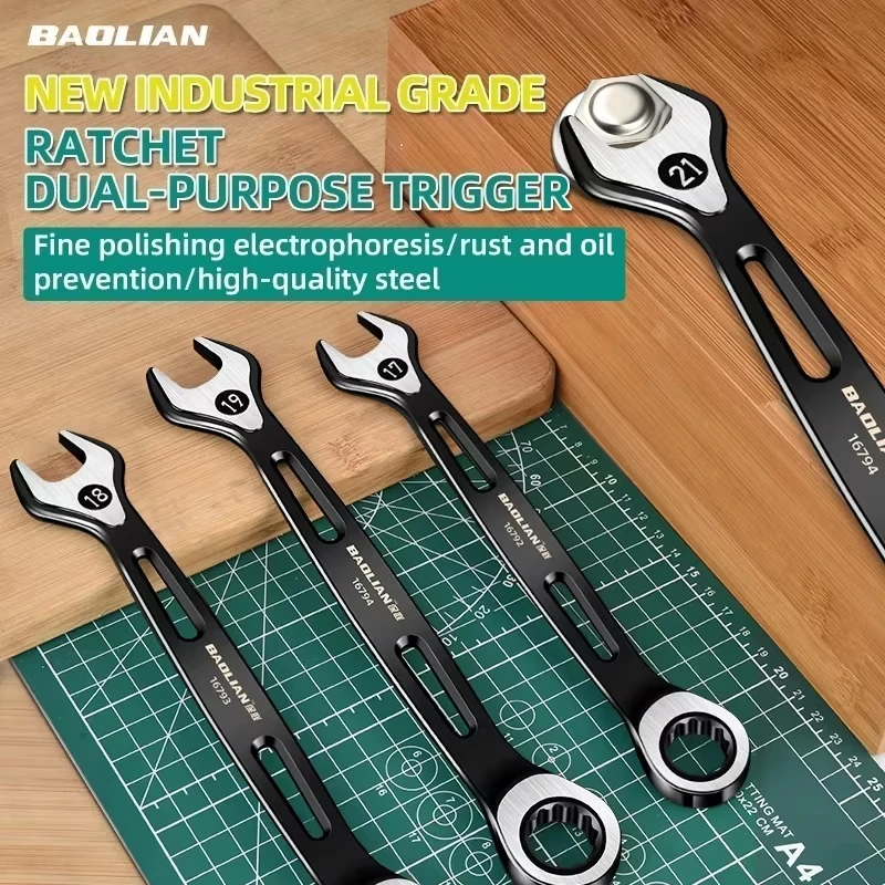 6mm-22mm Combination Wrench Dual-purpose Wrench Labor-saving Anti Slip Metric Universal Spanner For Car Repair Hand Tool