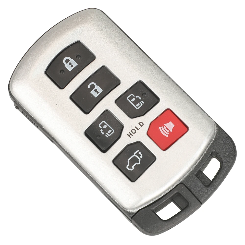 jingyuqin Remote Smart 6 Buttons Car Key Shell For TOYOTA SIENNA 2011-2020 Case Fob Car Accessory