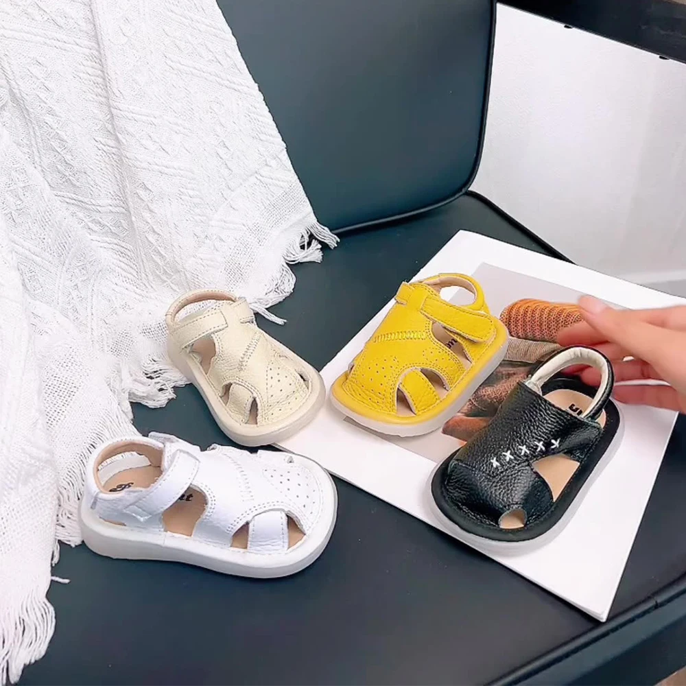 

Baby Girls Shoes Sandals Toddler Boys Casual Summer Leather Shoes Newborn Infant Barefoot Shoes Sapato Loafers Kids Items stuff