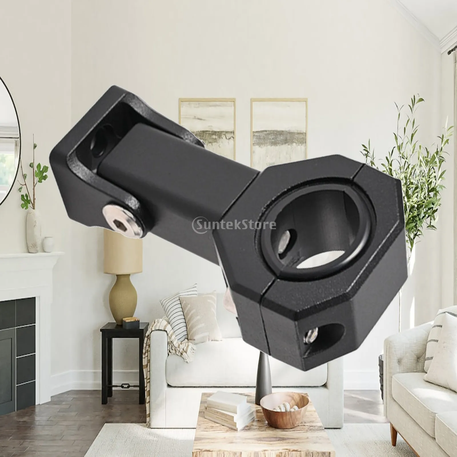 Multi Angle Motorcycle Light Holder Aluminum Tube Clamp Bracket Waterproof Easy Install for Additional LED Spotlight Lighting