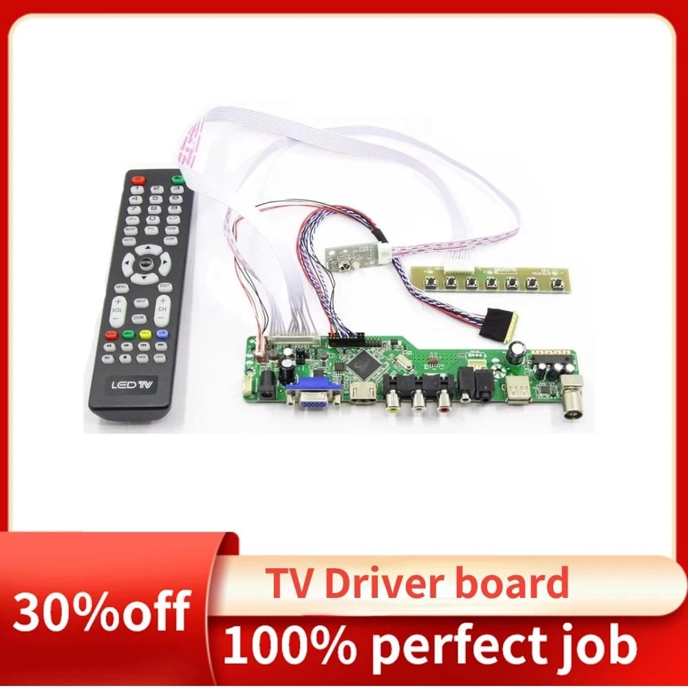 Новый комплект для телефона тв56, Φ B01 W01 W03 TV +-HDMI + VGA + AV + USB, драйвер платы контроллера экрана с ЖК-дисплеем