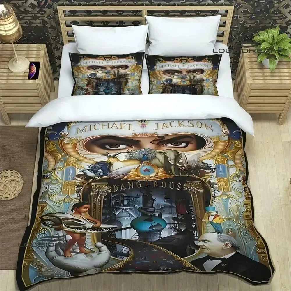 3D Print Michael Jackson Bedding Set 3D Printed Suitable for Bedroom Duvet Cover Set With Pillowcases Kids Home Textile