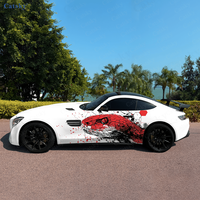 Dynamic Snake Head Splash Car Side Sticker Decor,PVC Waterproof Scratch Resistant Decal,Car Protection,Auto Accessories Gift