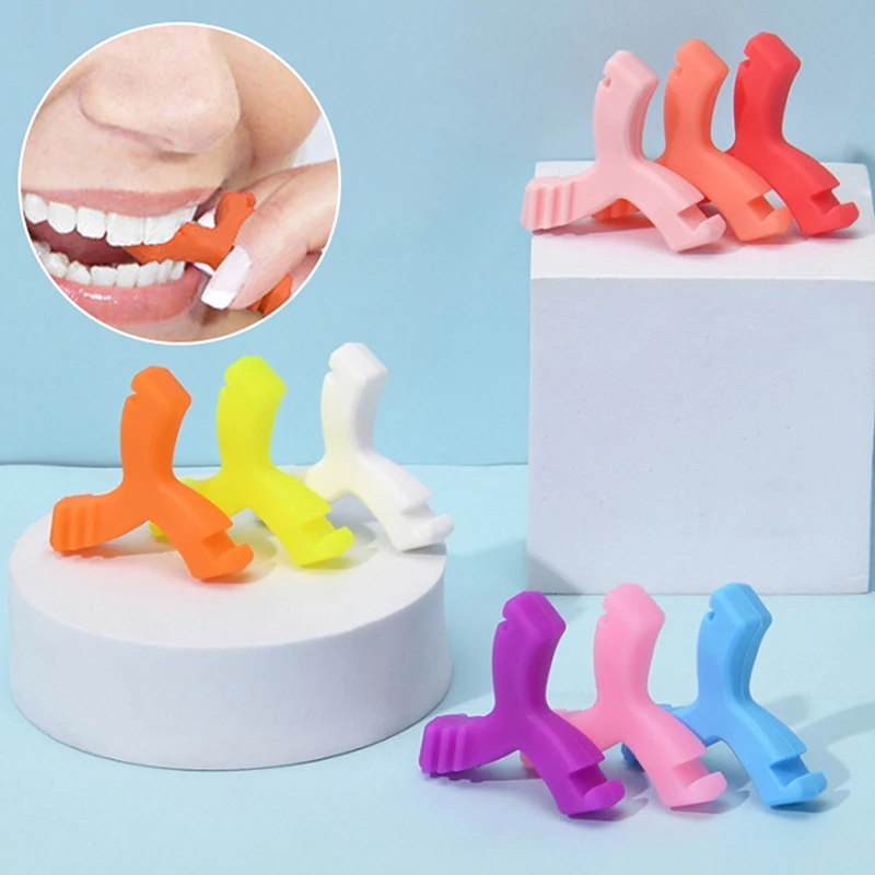 Accolades dentaires en silicone à mâcher, attelle invisible, saveur de fruit, colle orthodontique lavable, appareils orthodontiques, anciers mordant