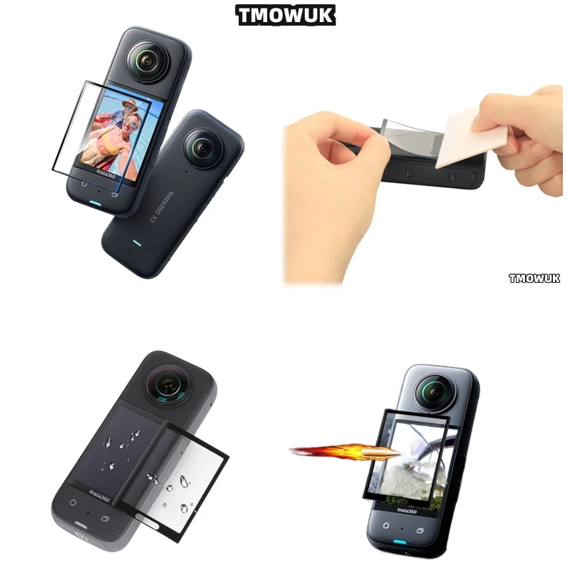 

For Insta360 X3 X4 X5 GPS - 3D Curved Soft Flexible PMMA Anti - Scratch Protective Film