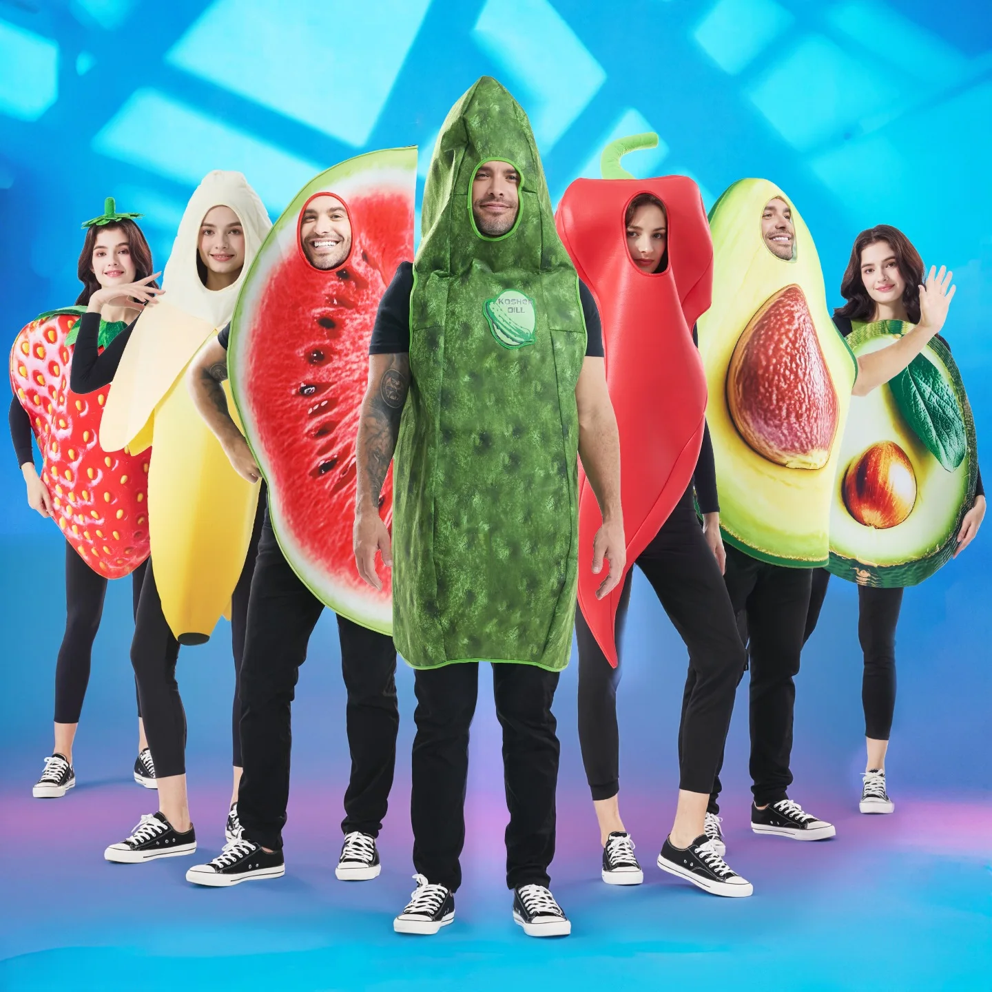 

Vegetables Fruit Clothes Family Game Role-playing Costumes Carnival Party Cosplay Halloween Dress Adult Stage Outfit DN21257