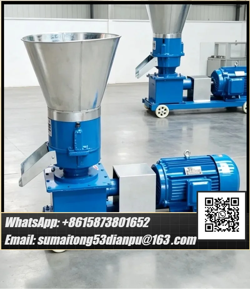 100-150kg/h Pellet Machine Animal Feed Food Pelletizer Farming Granulator with Motor