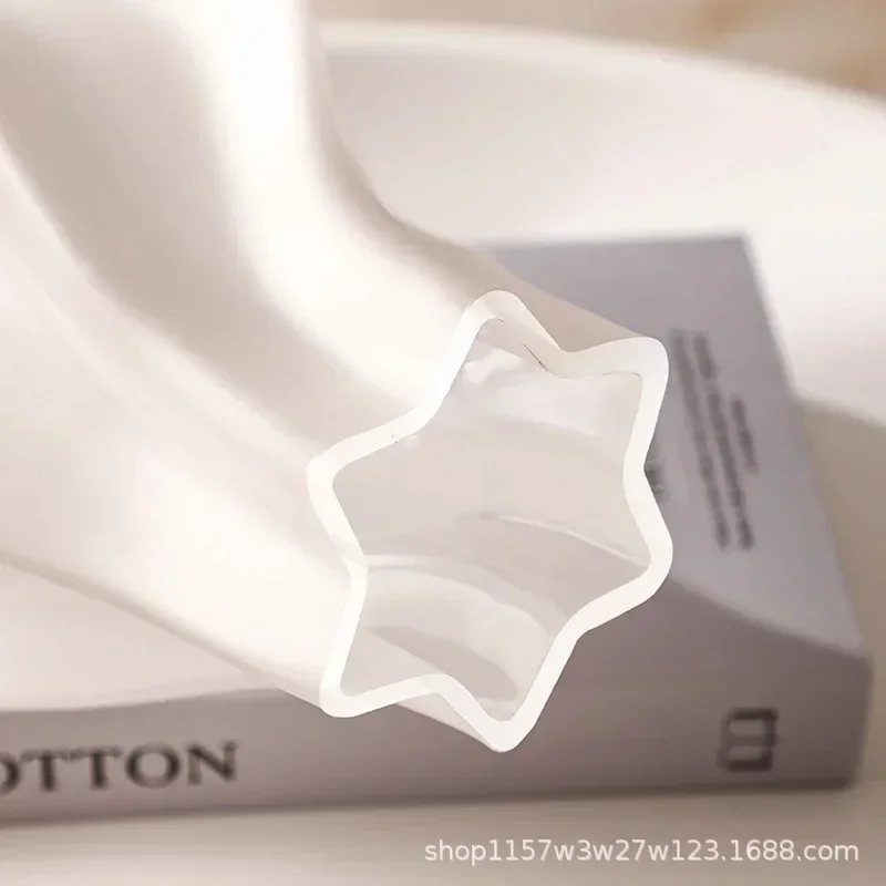 إنز نمط زهرية زجاجية مائية ، زهور شفافة ، ديكور منزلي بسيط حديث ، عمل فني ، مقهى ، ديكور خزانة تلفزيون