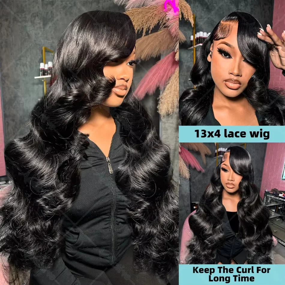 250 الكثافة 30 40 بوصة الجسم موجة 13x4 13x6 HD الدانتيل الجبهة خصلات الشعر المستعار الإنسان للنساء 5x5 الدانتيل أمامي قبل قطعها الشعر البشري