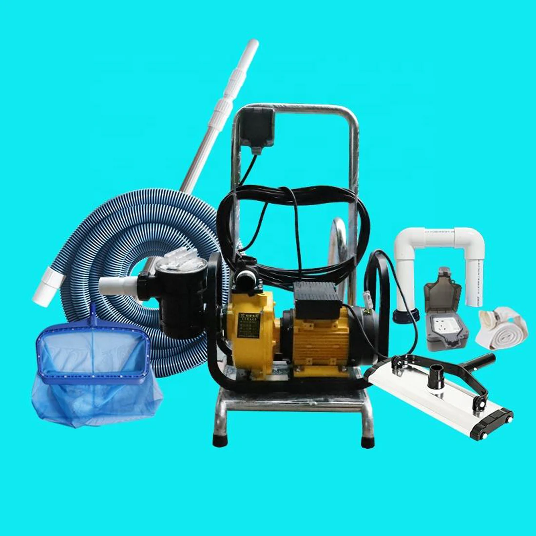 Pool Cleaner Parts Swimming Pool Cleaning Set With Self Priming Pump