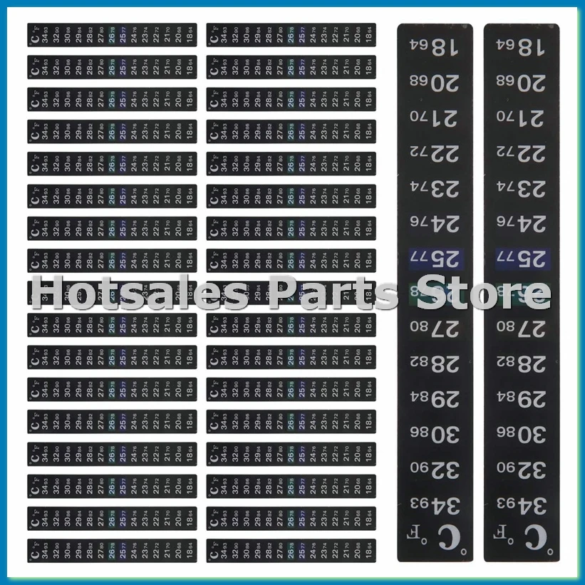 

36 штук цифровых термометрических наклеек-полосок, самоклеящиеся термометры для ферментера, самоклеящиеся кристаллические полоски, термометры для аквариума - ROWI