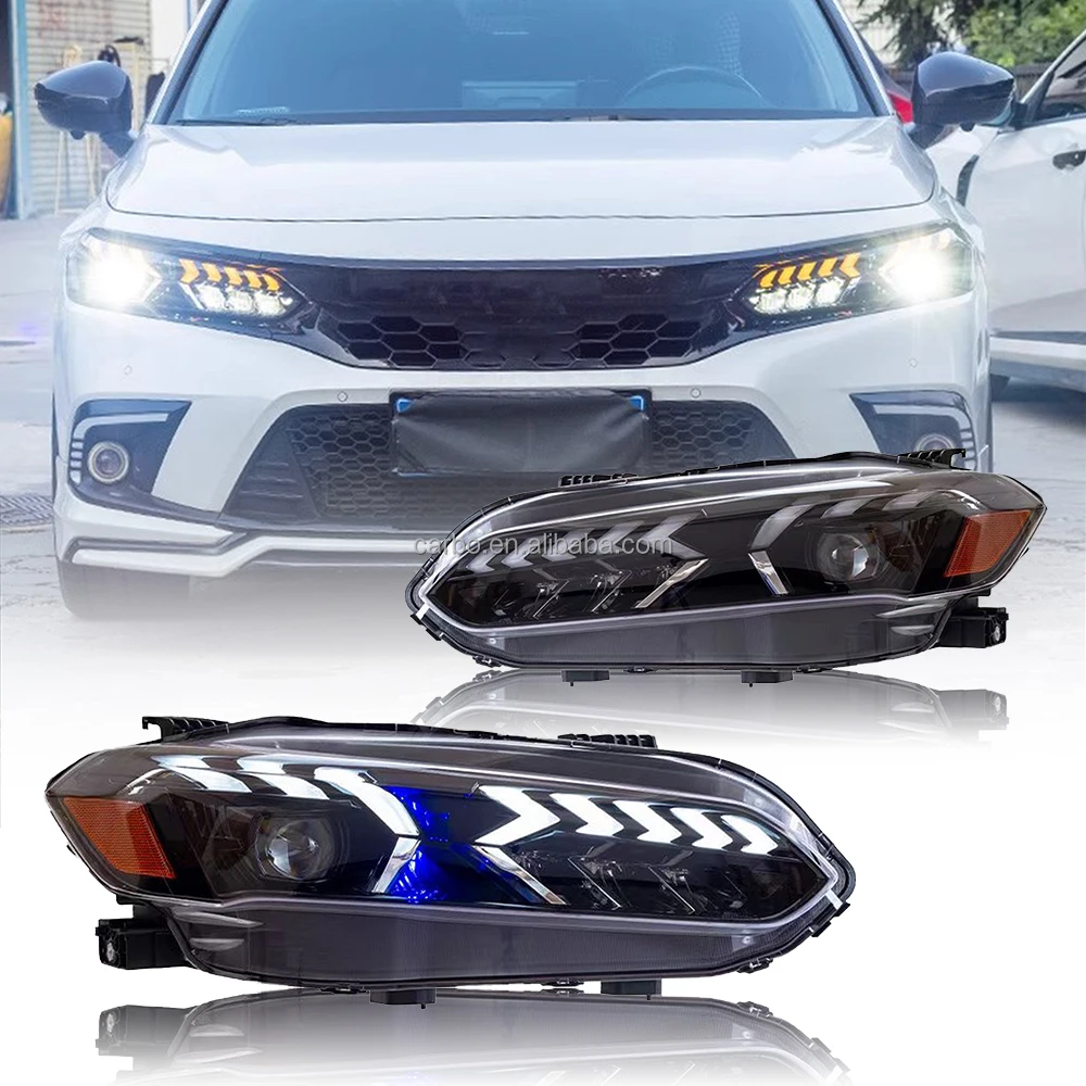 

Modified Headlamp for 2022-2023 Honda Civic 11th Generation LED Headlight Cool White Car Assembly Water Proof 24V Front Lamp