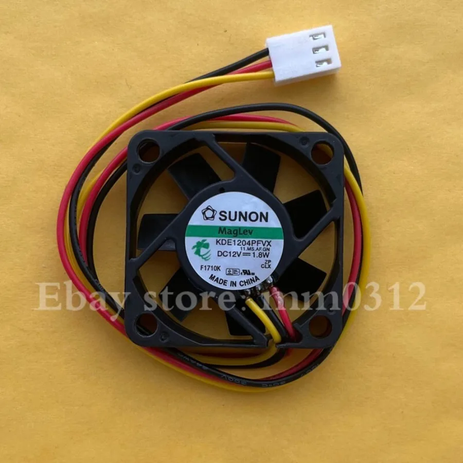 For SUNON KDE1204PFVX DC12V 1.8W 4010 40mm 3-wire silent fan 3pin