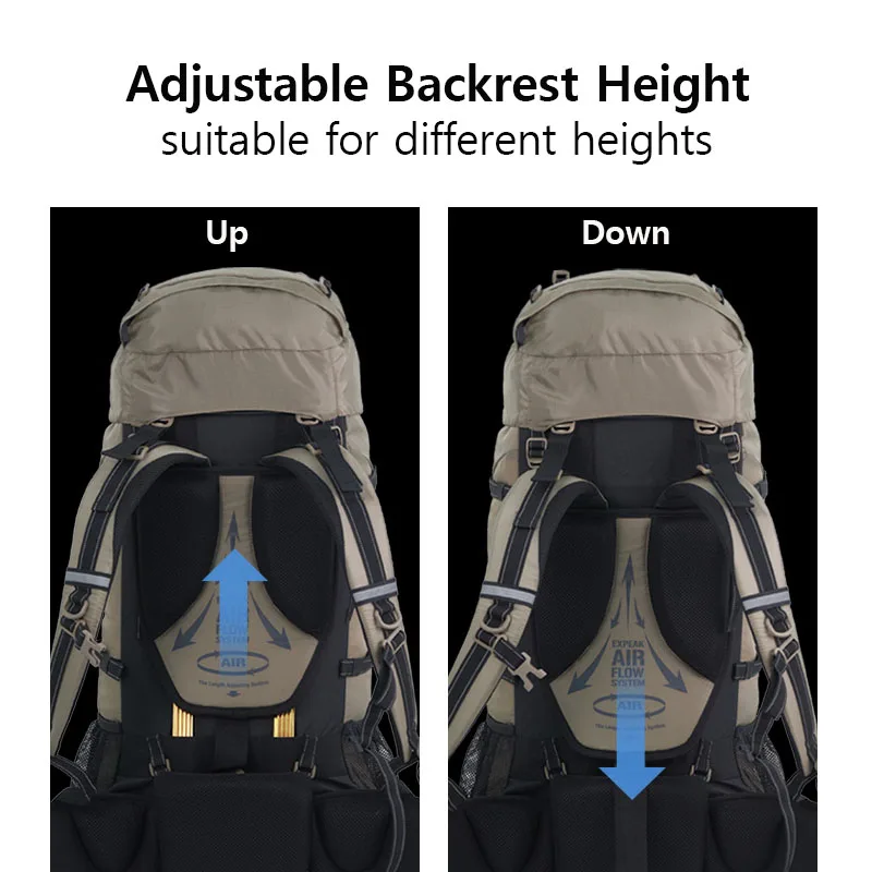 Naturehiek-mochila impermeable para senderismo, bolsa ligera para deportes al aire libre, Camping, ciclismo, montañismo, Trekking con cubierta para lluvia, 70l